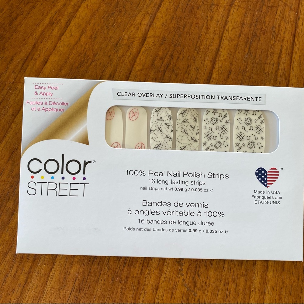 Color Street Clear Overlay Nail Strips NWT “Rule Breaker”